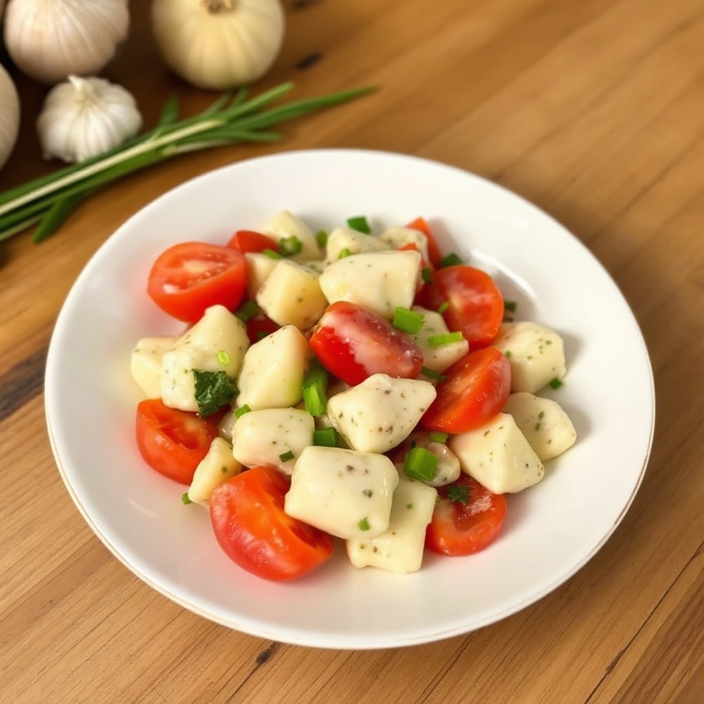 Creamy Hearts of Palm and Tomato Salad