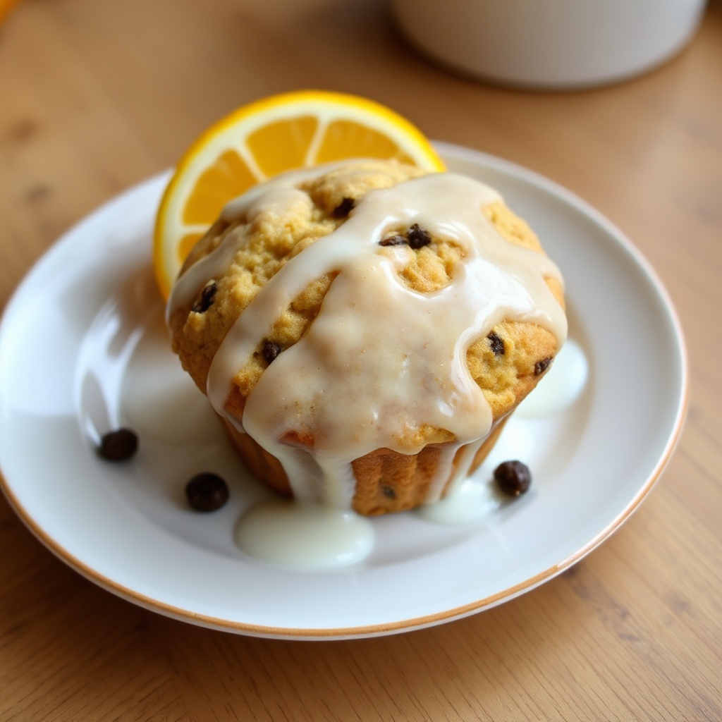 Gewürzte Zitrus-Muffins mit Glasur