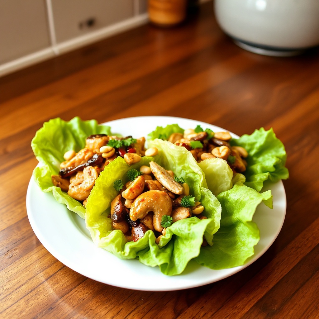 Savory Asian Chicken Lettuce Wraps