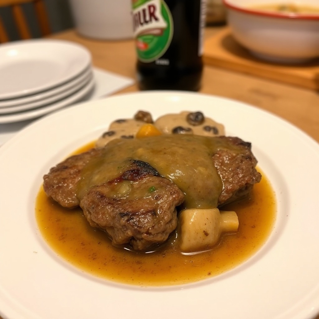 Tender Ginger Ale Braised Steak