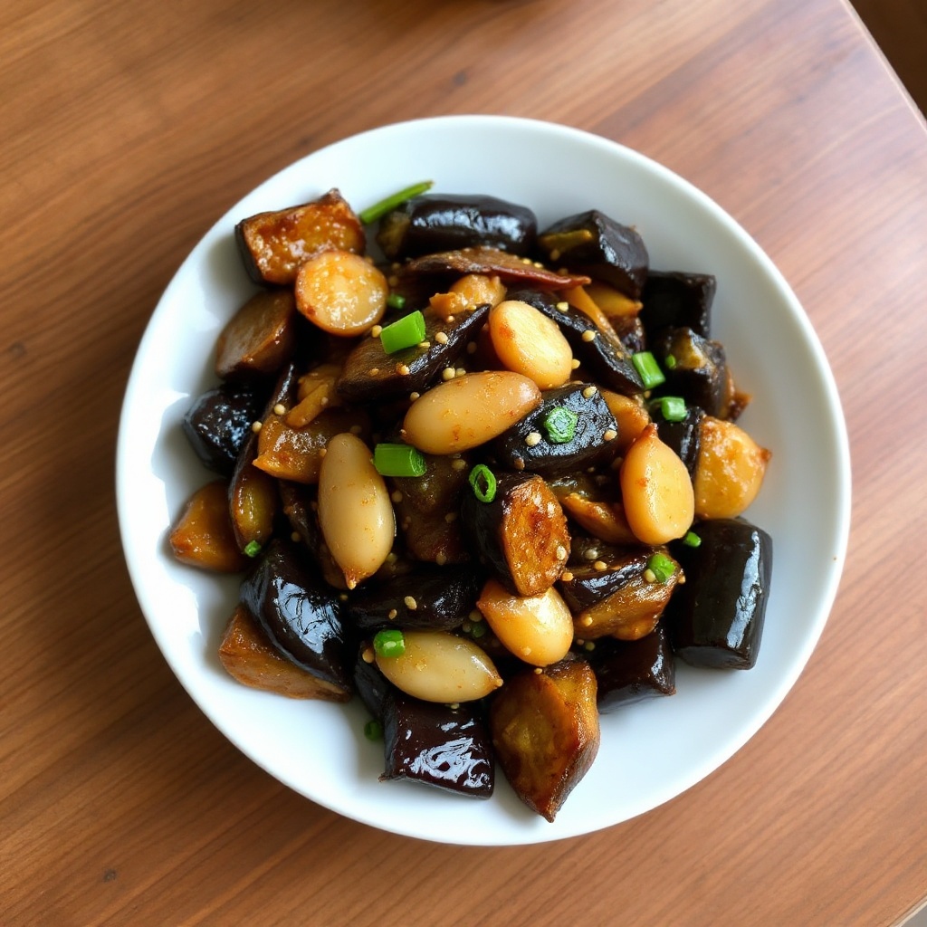 Melanzane Piccanti Saltate con Salsa all'Aglio