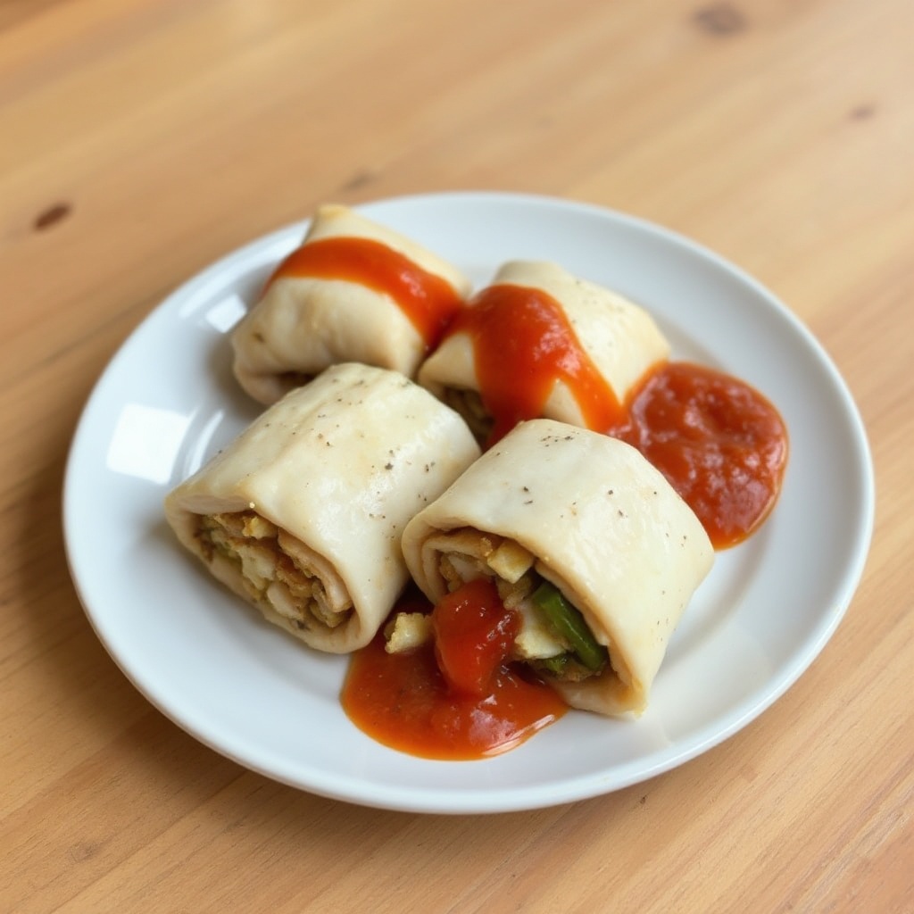 Würzige Gefüllte Hähnchenrollen