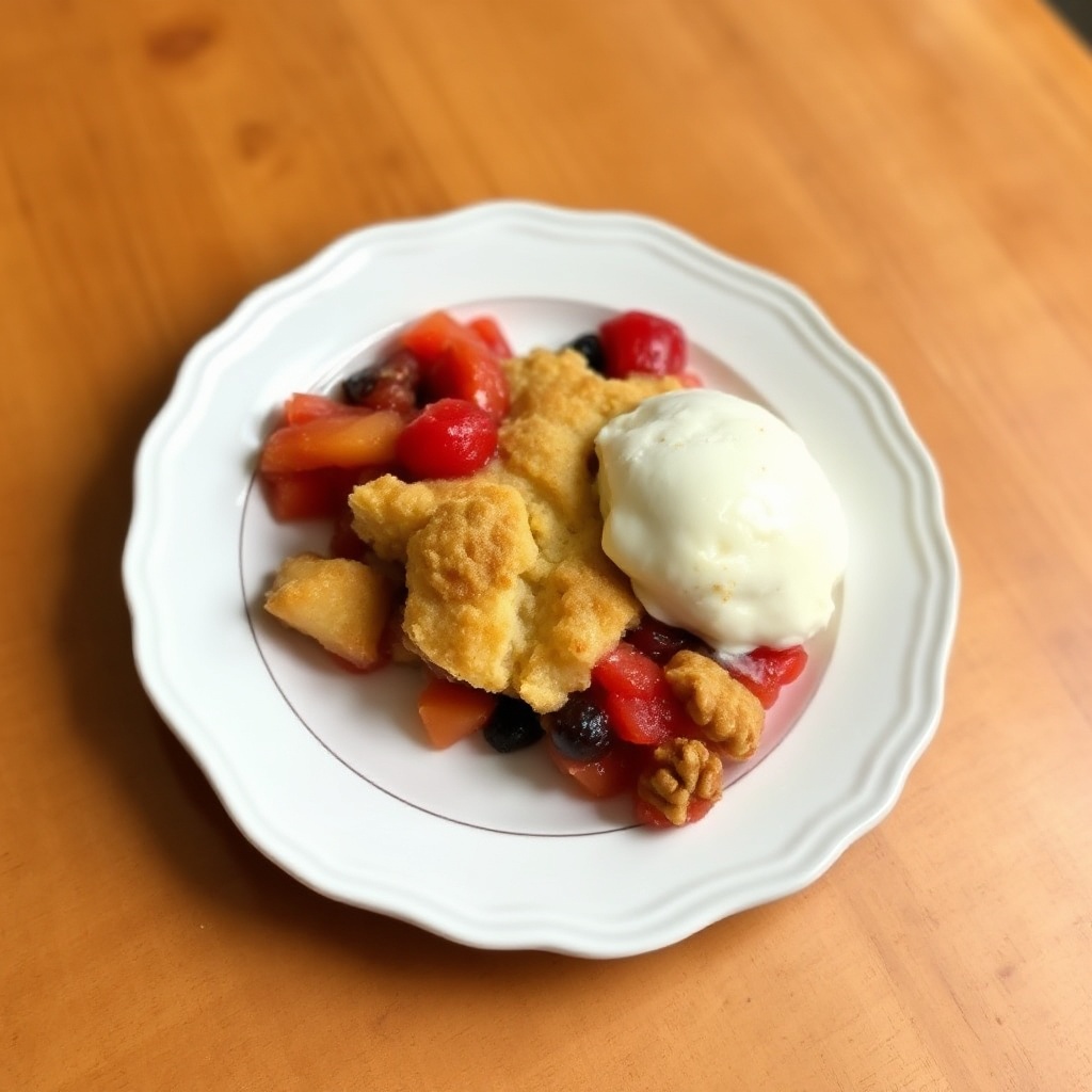 Wunderbarer Obst-Cobbler