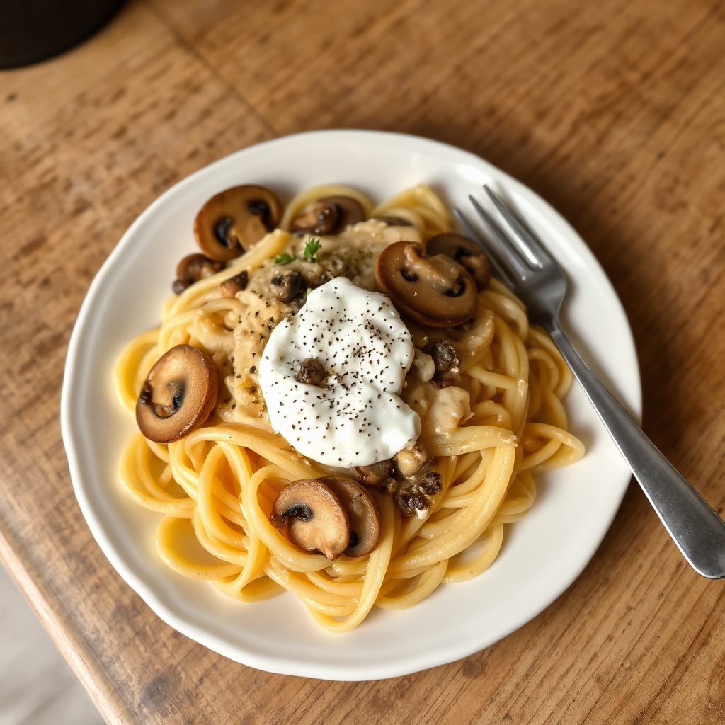 Cremige Pilz-Pasta-Delikatesse