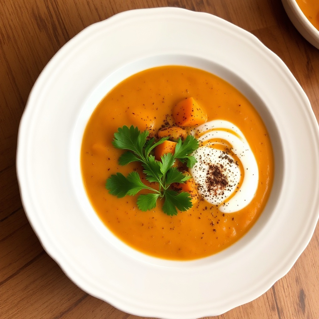 Creamy Spiced Sweet Potato Soup