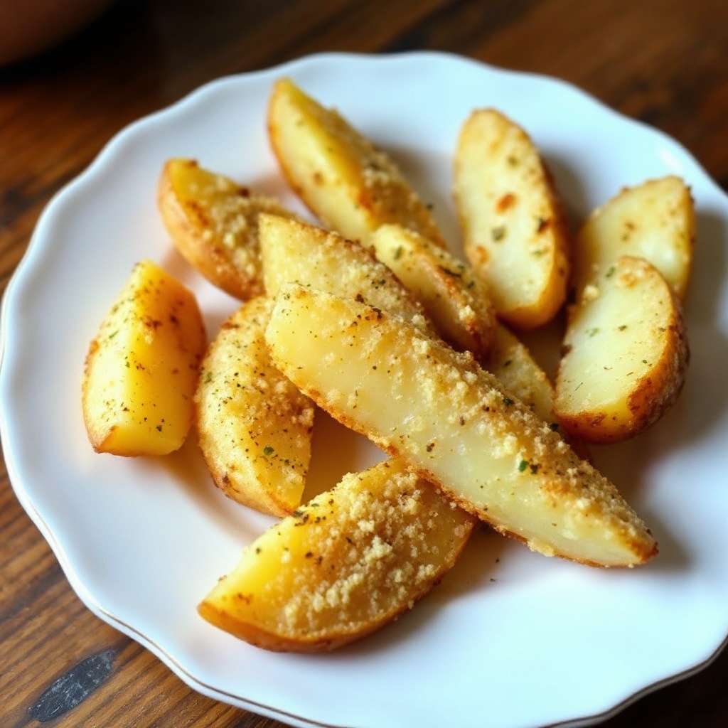 Crispy Herb-Coated Potato Wedges