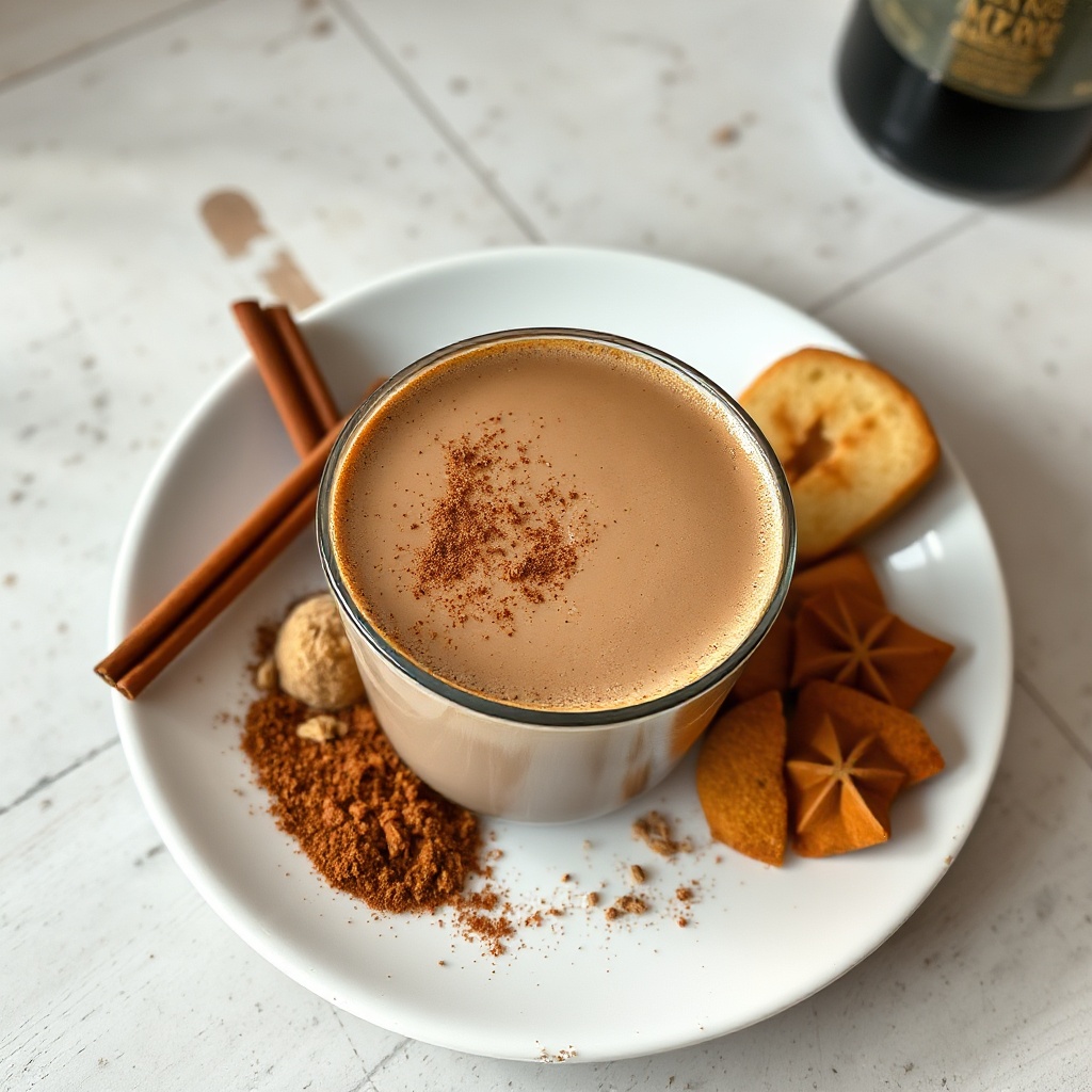 Gewürzter Mocha Latte