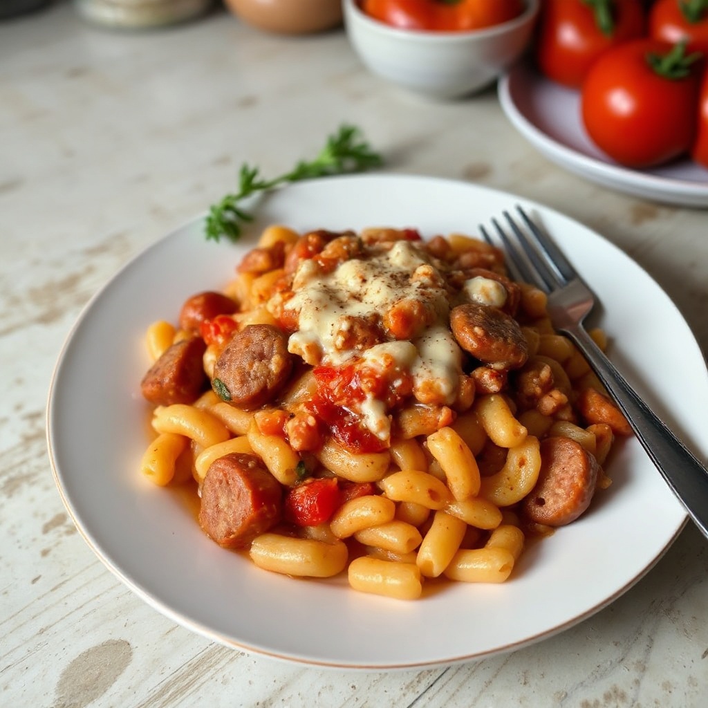 Pasta con Salsiccia e Pomodoro