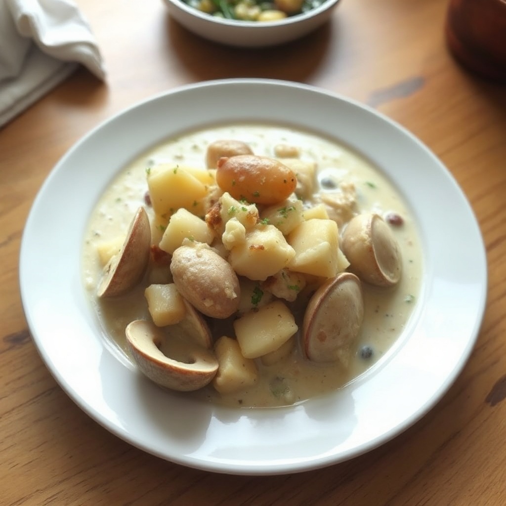 Cremige New England Muschelsuppe