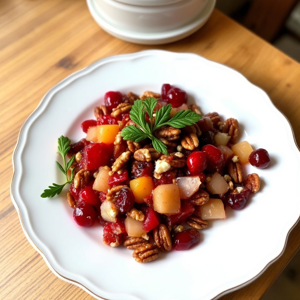 Festliche Cranberry-Nuss-Relish