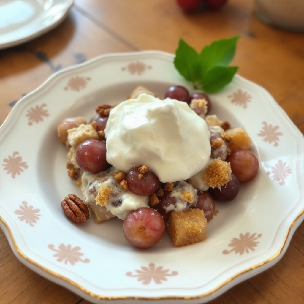 Refreshing Grape and Cream Delight