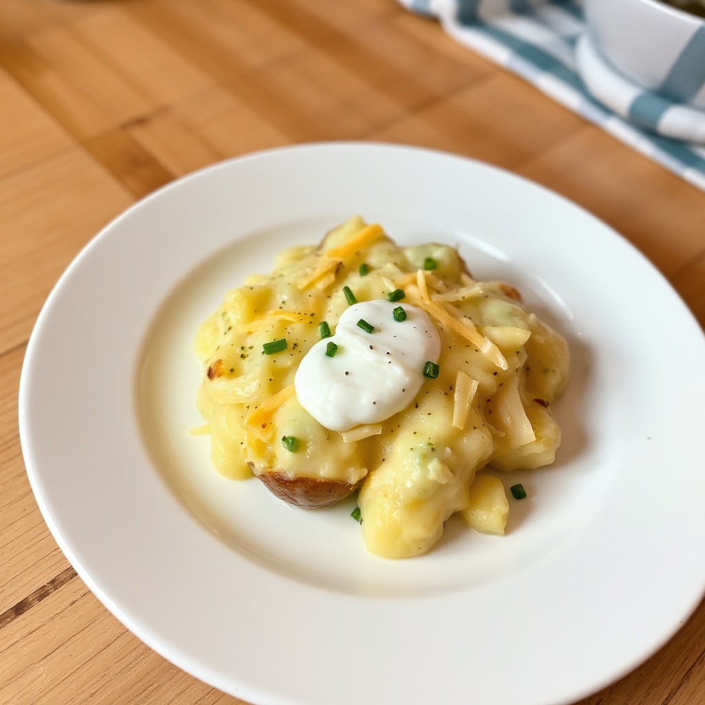 Sformato di Patate Cremoso con Erba Cipollina e Formaggio