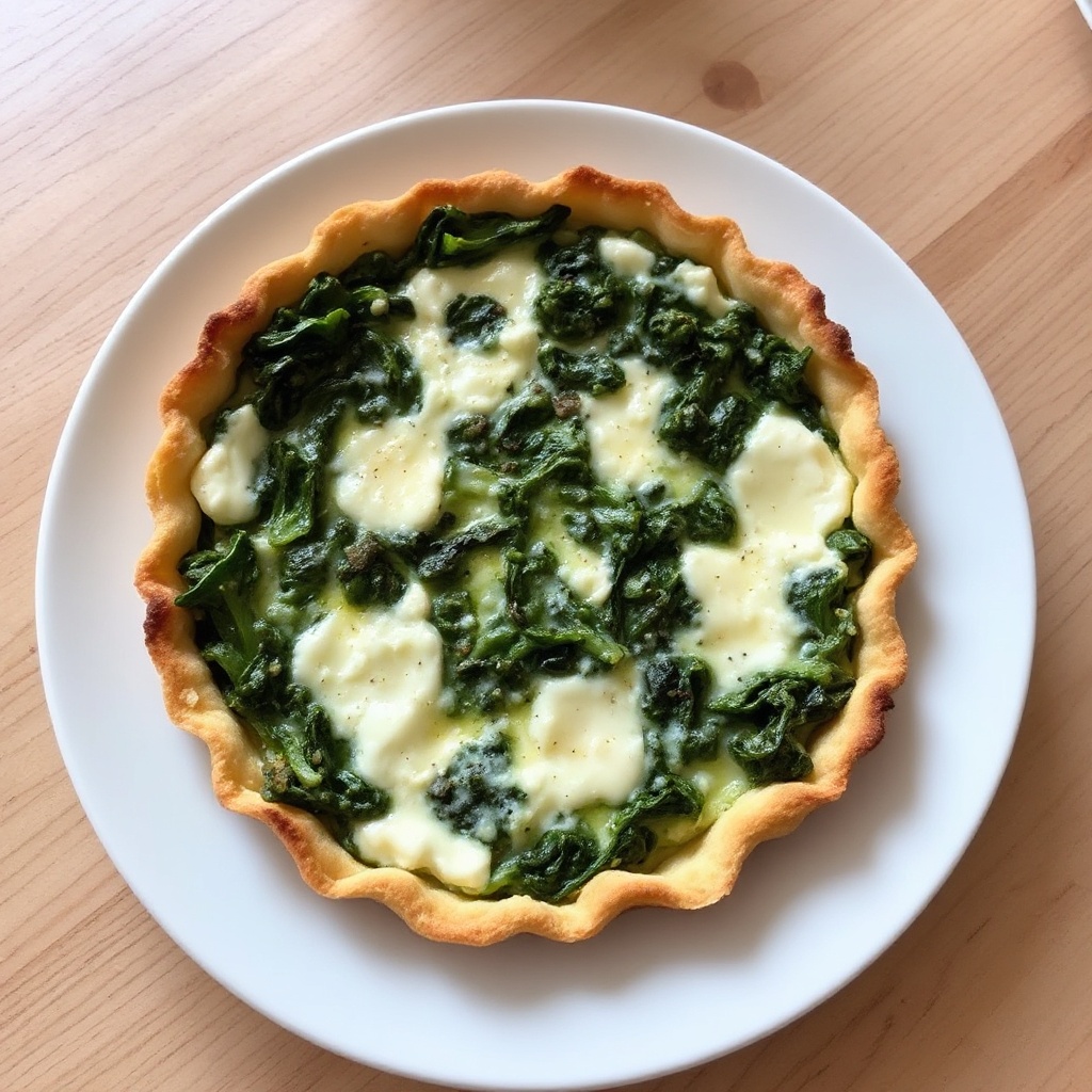 Herzhafter Spinat-Käse-Tart