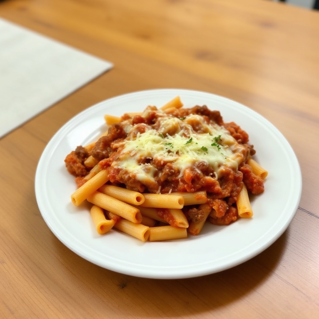 Käseüberbackenes Ziti-Delight