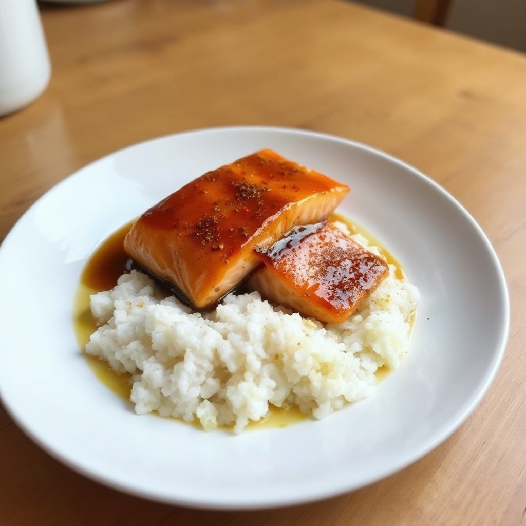 Scharfer Honig-Glasierter Lachs