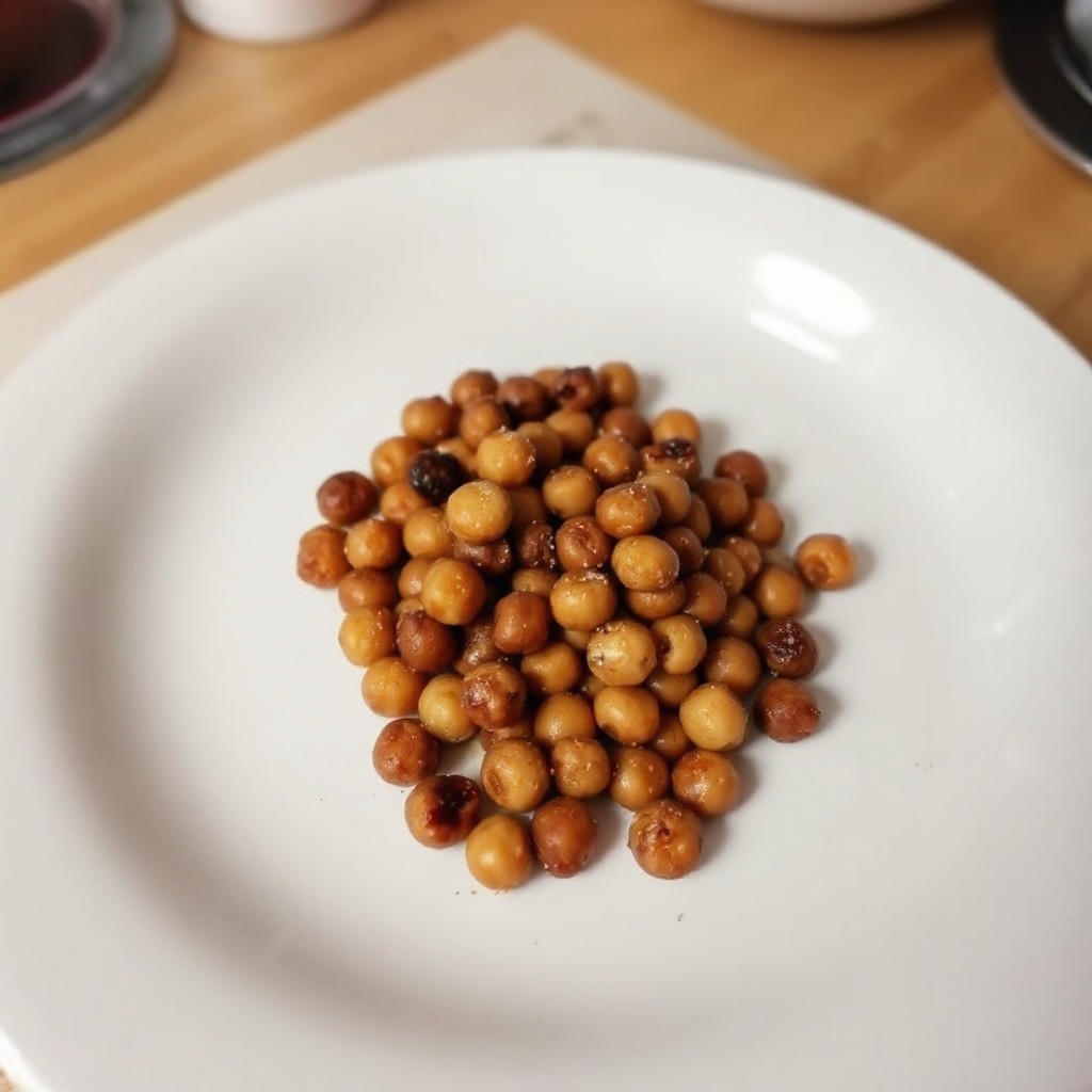 Knuspriger gerösteter Sojabohnensnack