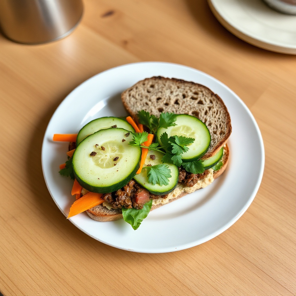 Mediterraner Gemüse-Delight-Sandwich