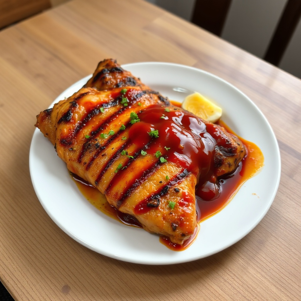Grilled BBQ Chicken with Tangy Sauce