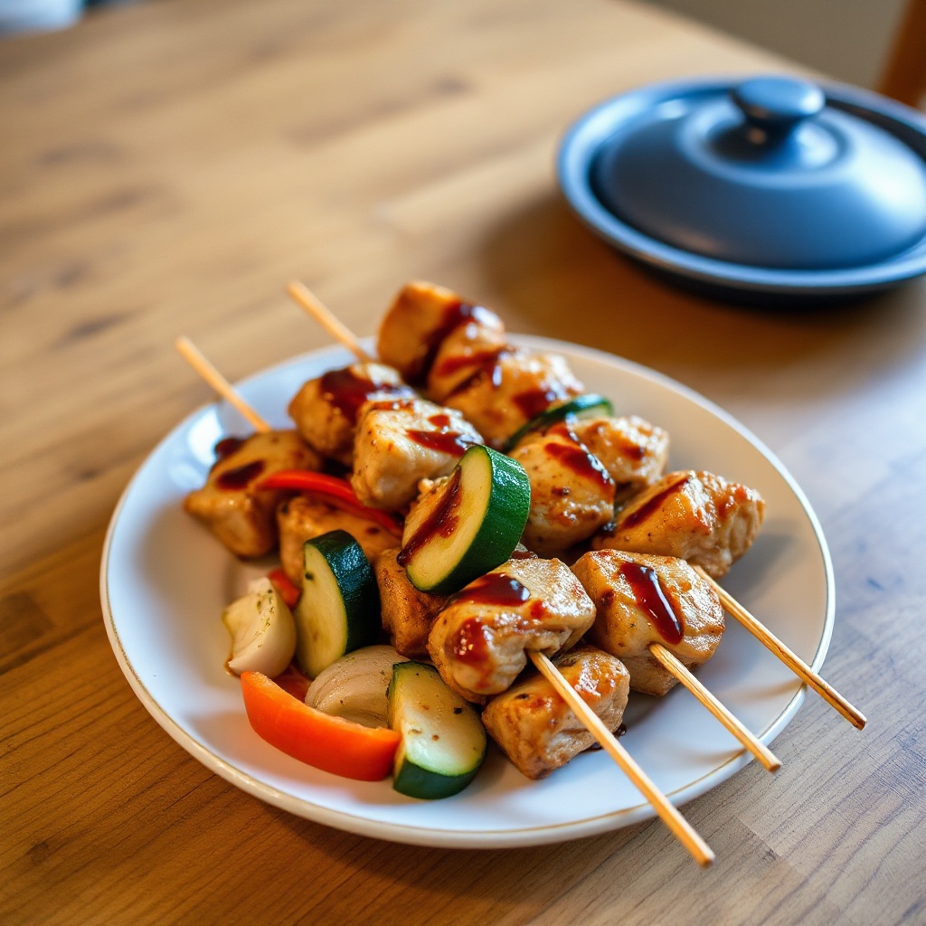 Teriyaki Chicken Skewers with Vegetables