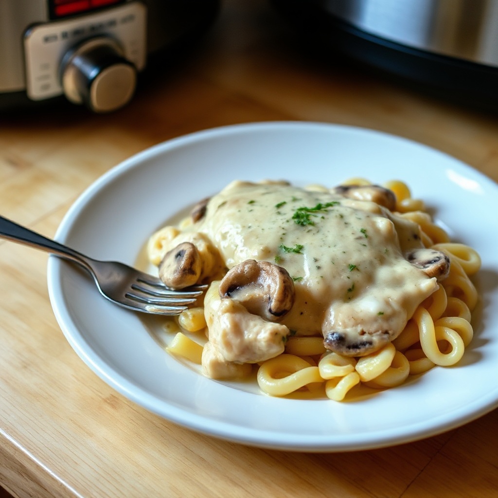 Pollo Cremoso alle Erbe in Pentola Lenta