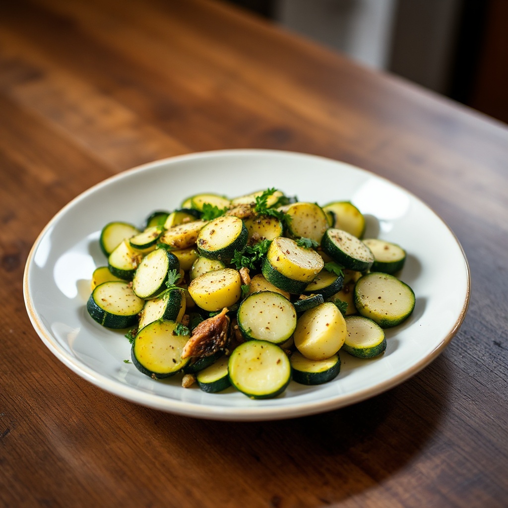 Savory Garlic Herb Zucchini Medley