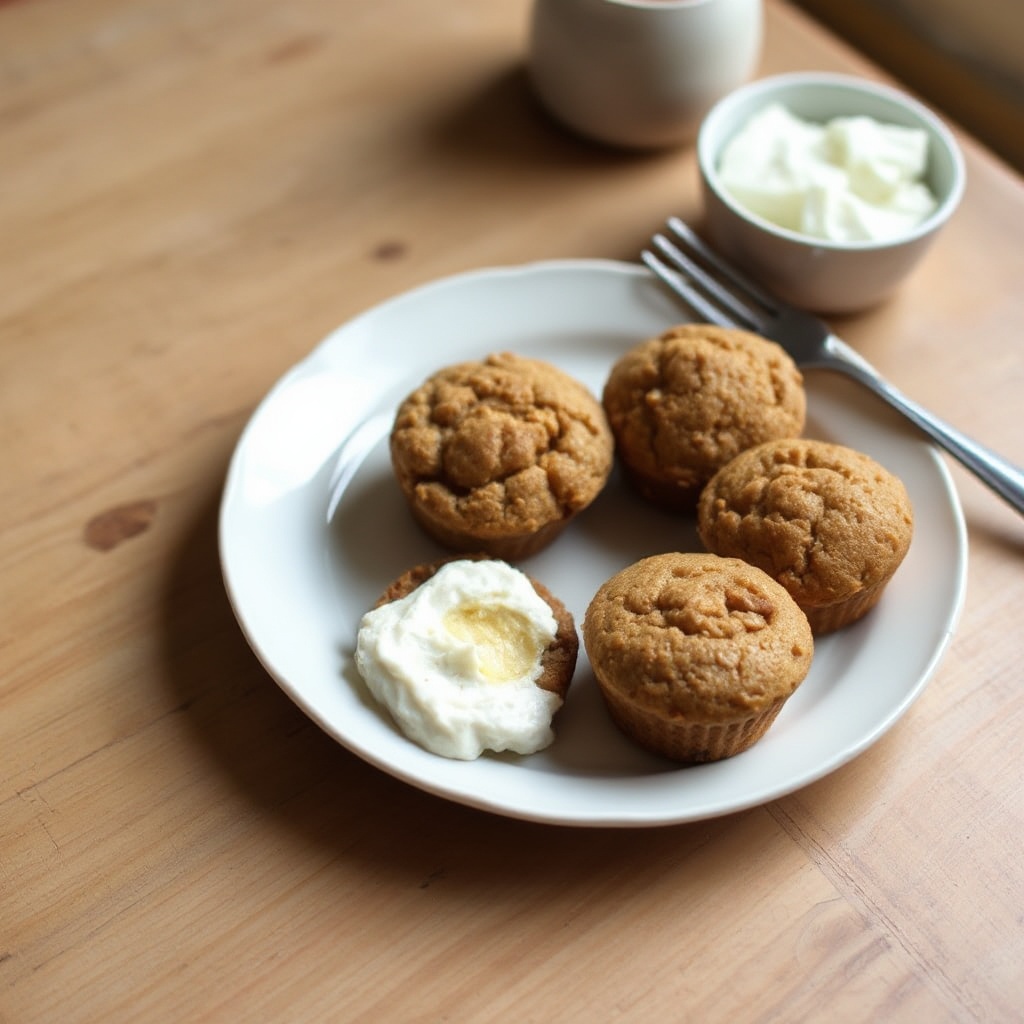 Glutenfreie Buchweizen-Muffins mit Honig-Kokos-Aufstrich