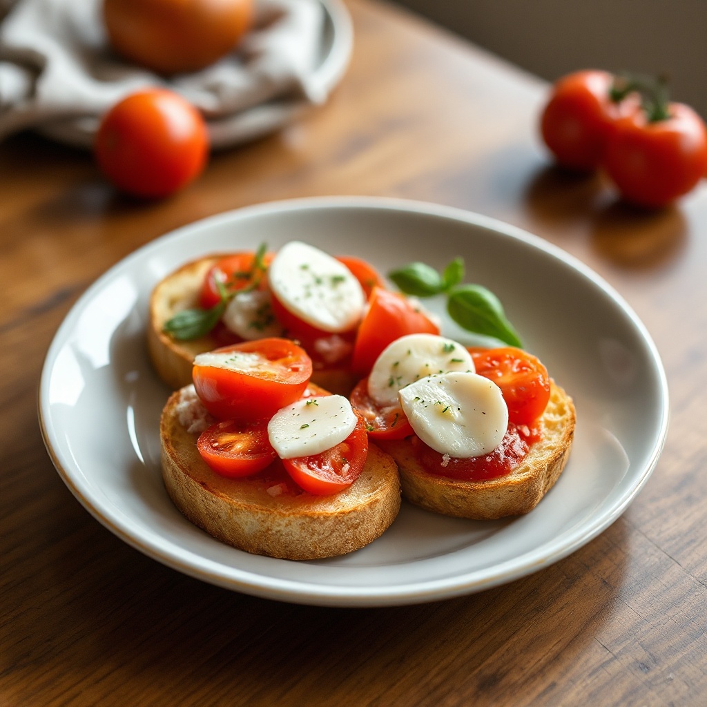 Käse-Tomaten-Bruschetta-Genuss