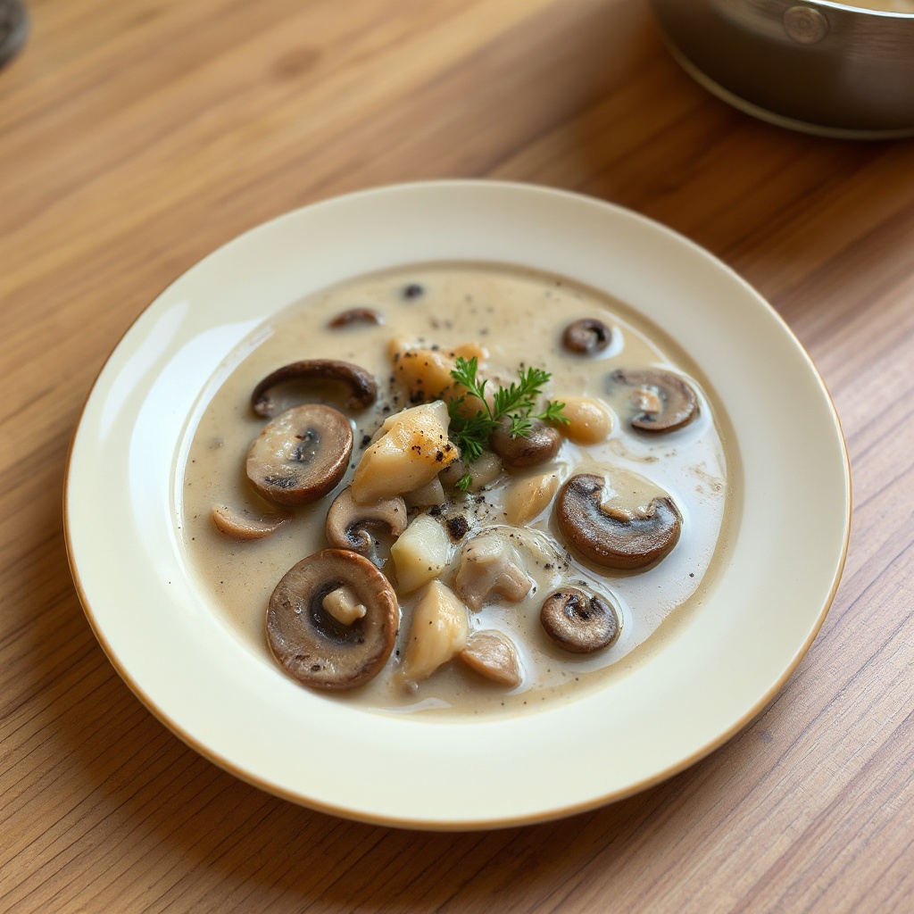 Creamy Mushroom Delight Soup