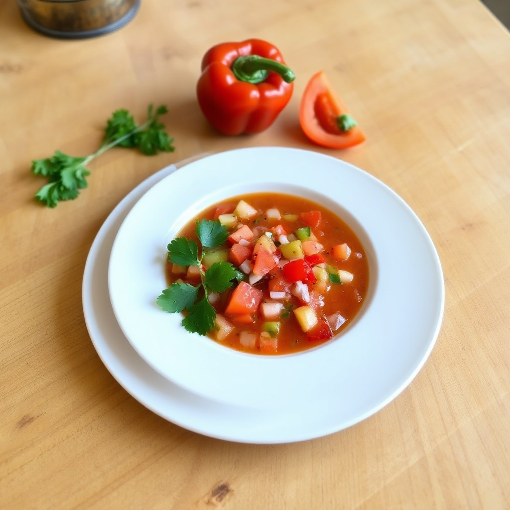 Erfrischendes Sommer-Gazpacho