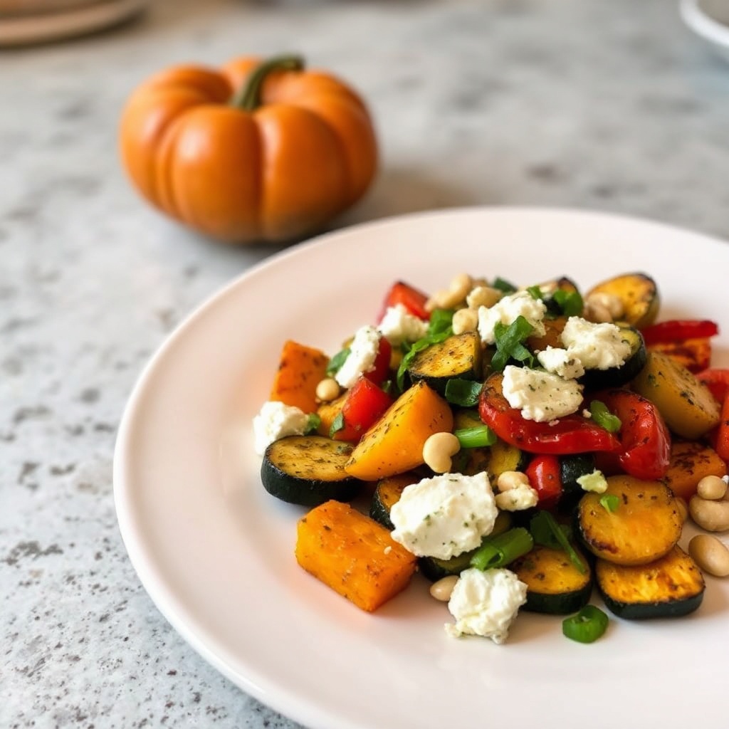 Medley di Verdure Grigliate con Condimento Aromatizzato alle Erbe