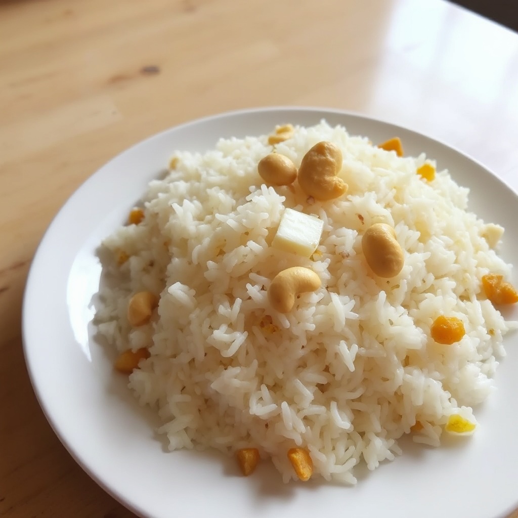 Coconut Cashew Basmati Rice Delight