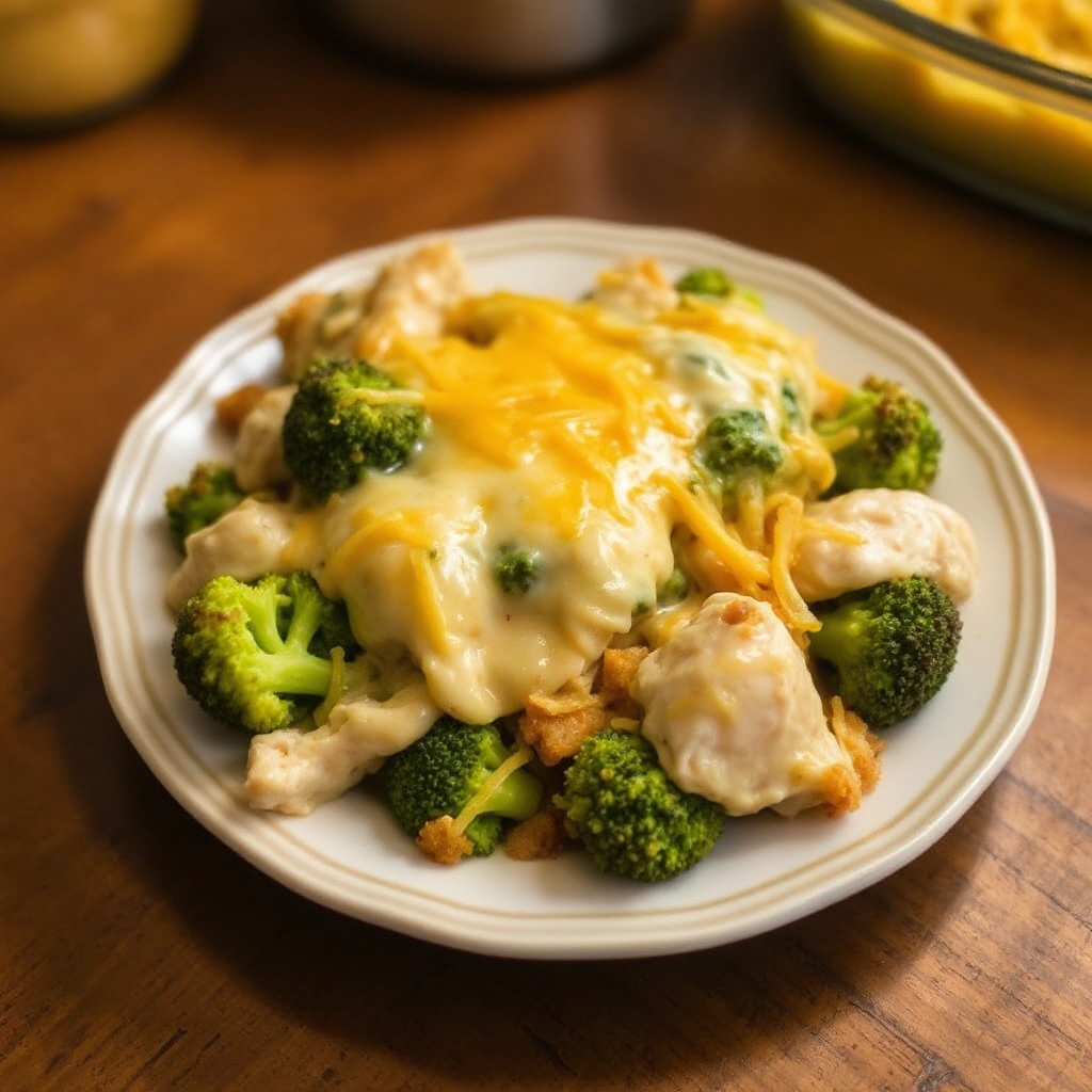 Cheesy Chicken and Broccoli Bake