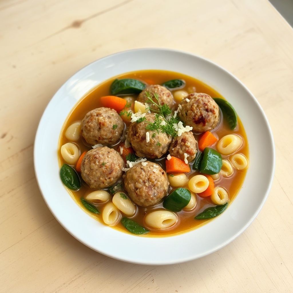 Zuppa di Polpette di Tacchino Salate