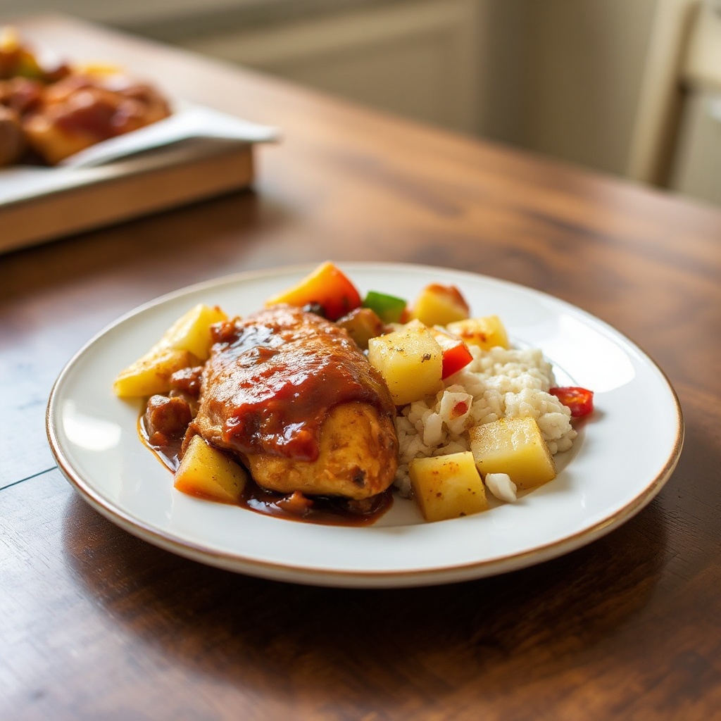 Pollo BBQ Tropicale in Pentola Lenta