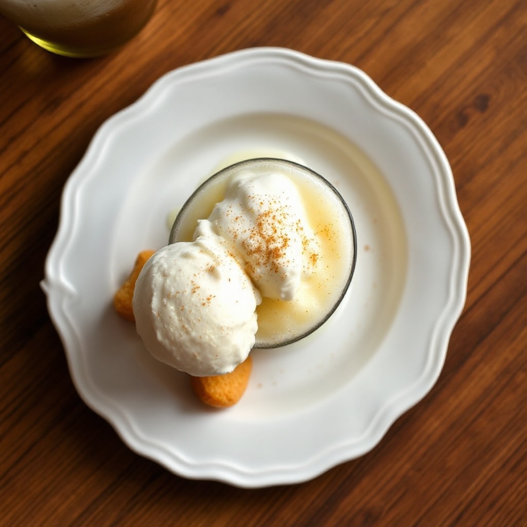 Festive Eggnog Float Punch