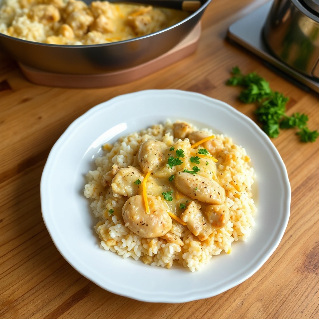 Creamy Chicken and Rice Skillet