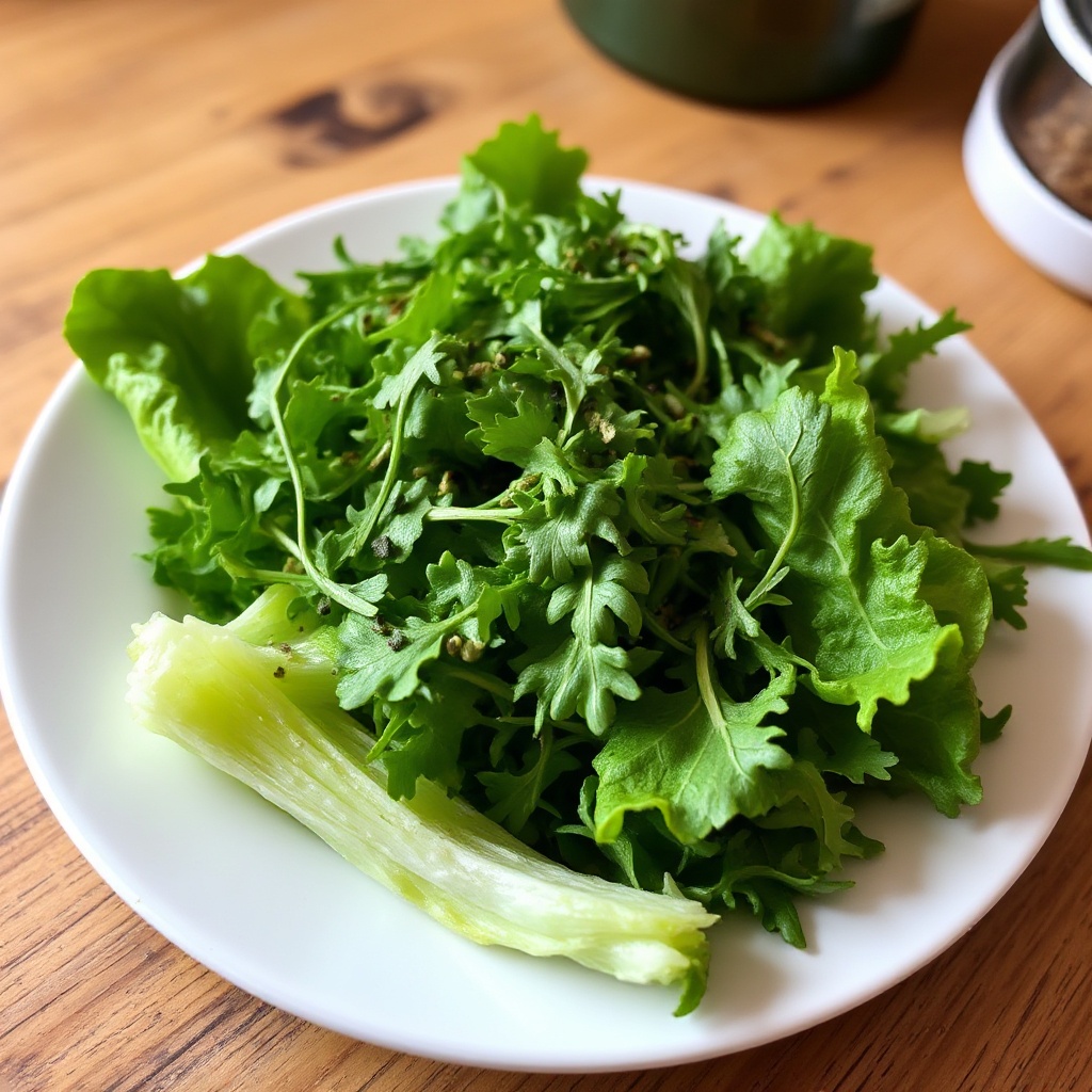 Kräuter-Grüner Salat mit würzigem Dressing