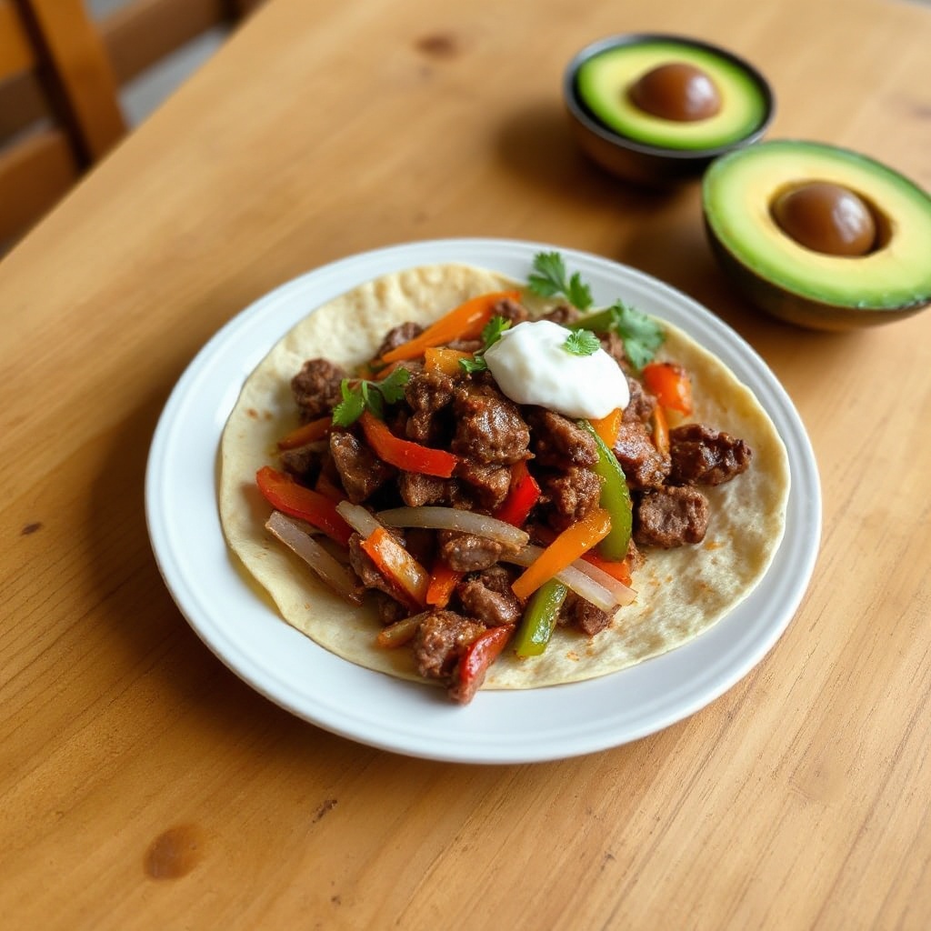Zesty Beef Fajitas