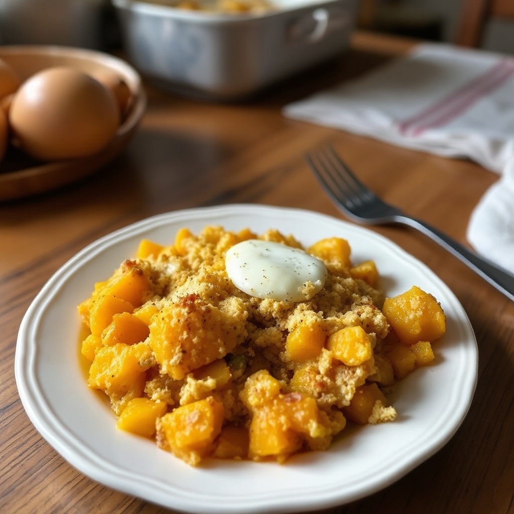 Delizia di Casseruola di Zucca Dorata