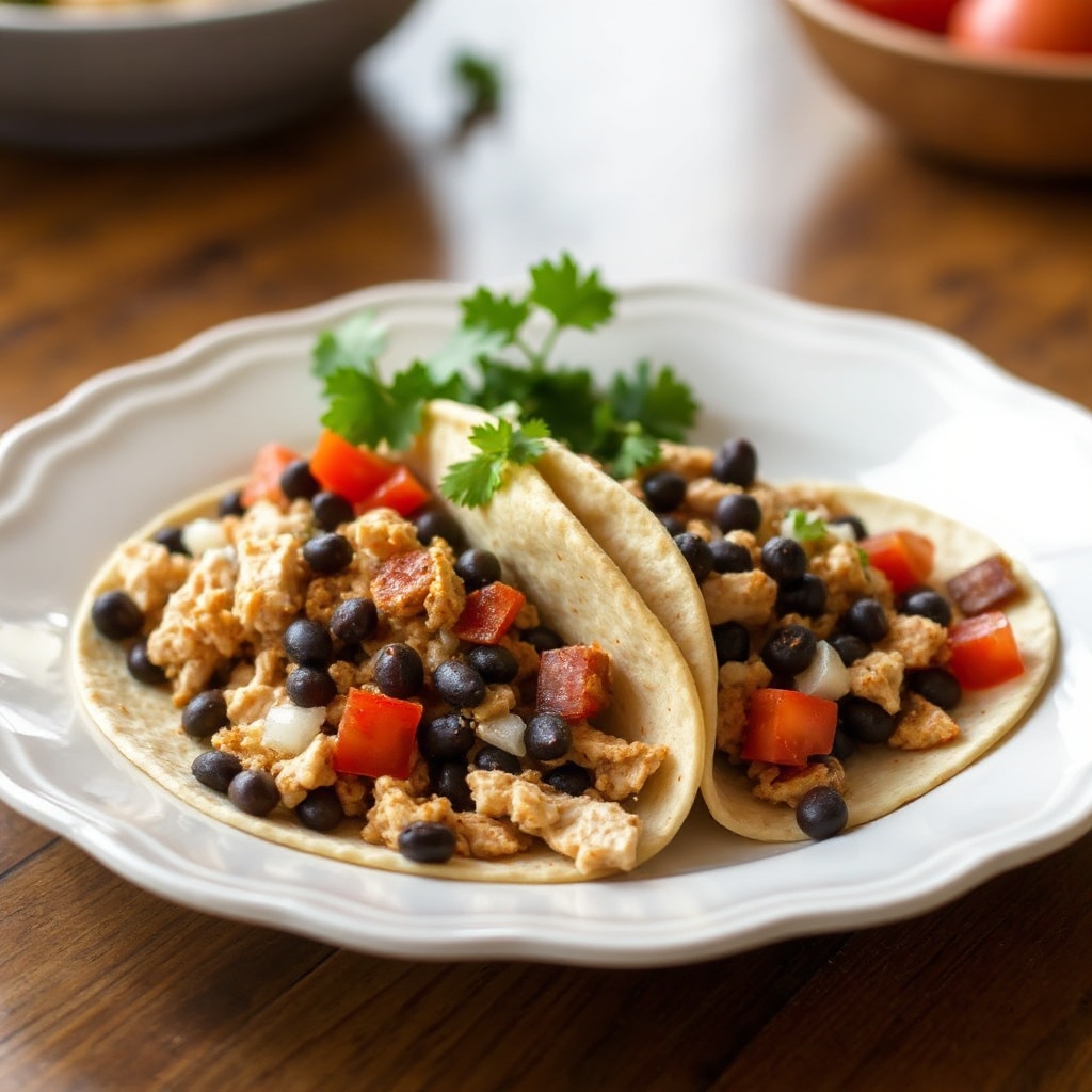Tacos di Tacchino e Fagioli Piccanti