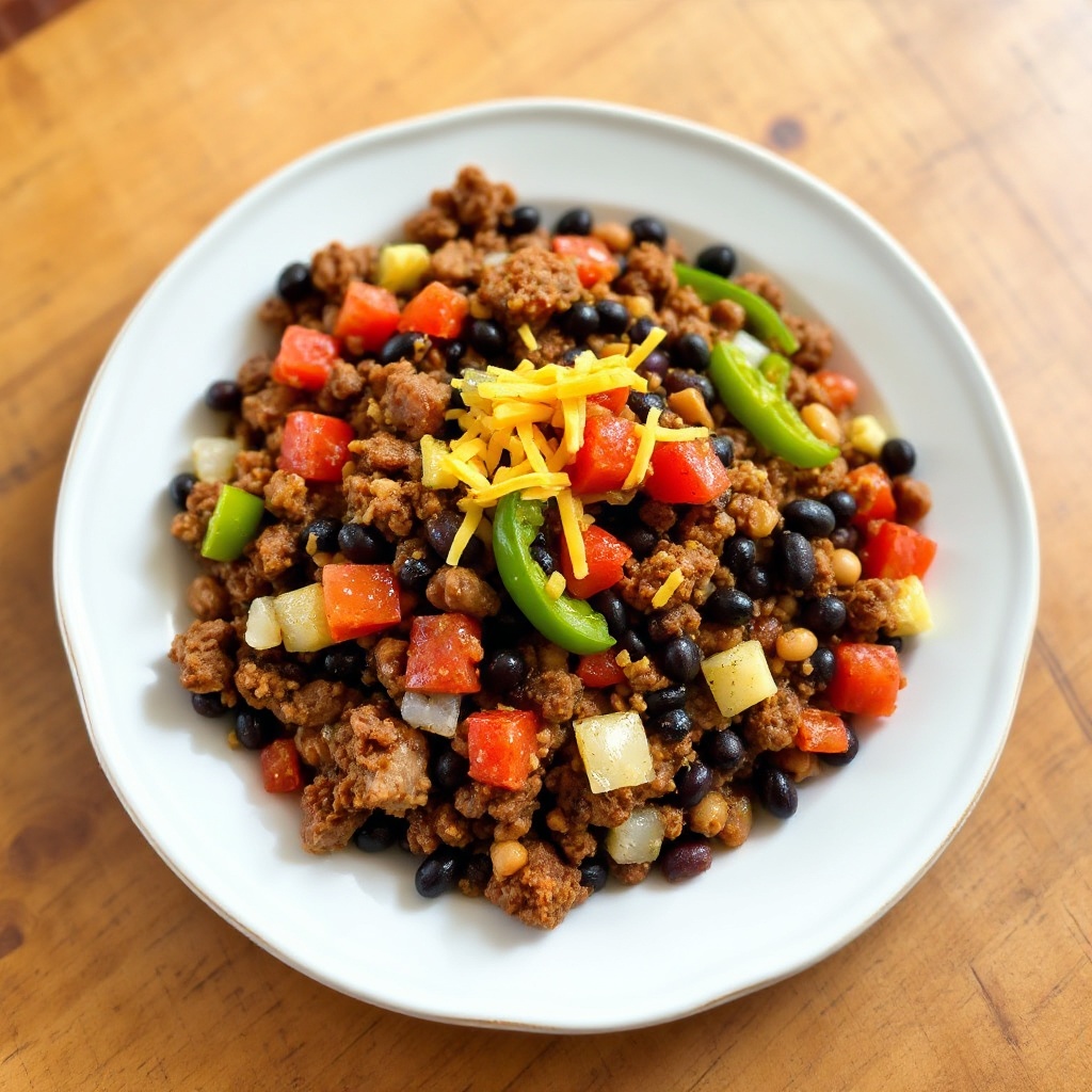 Southwest Beef and Bean Skillet