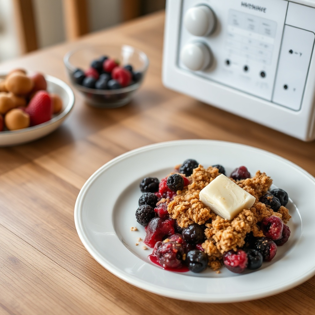 Mikrowellen-Beeren-Crisp-Delight
