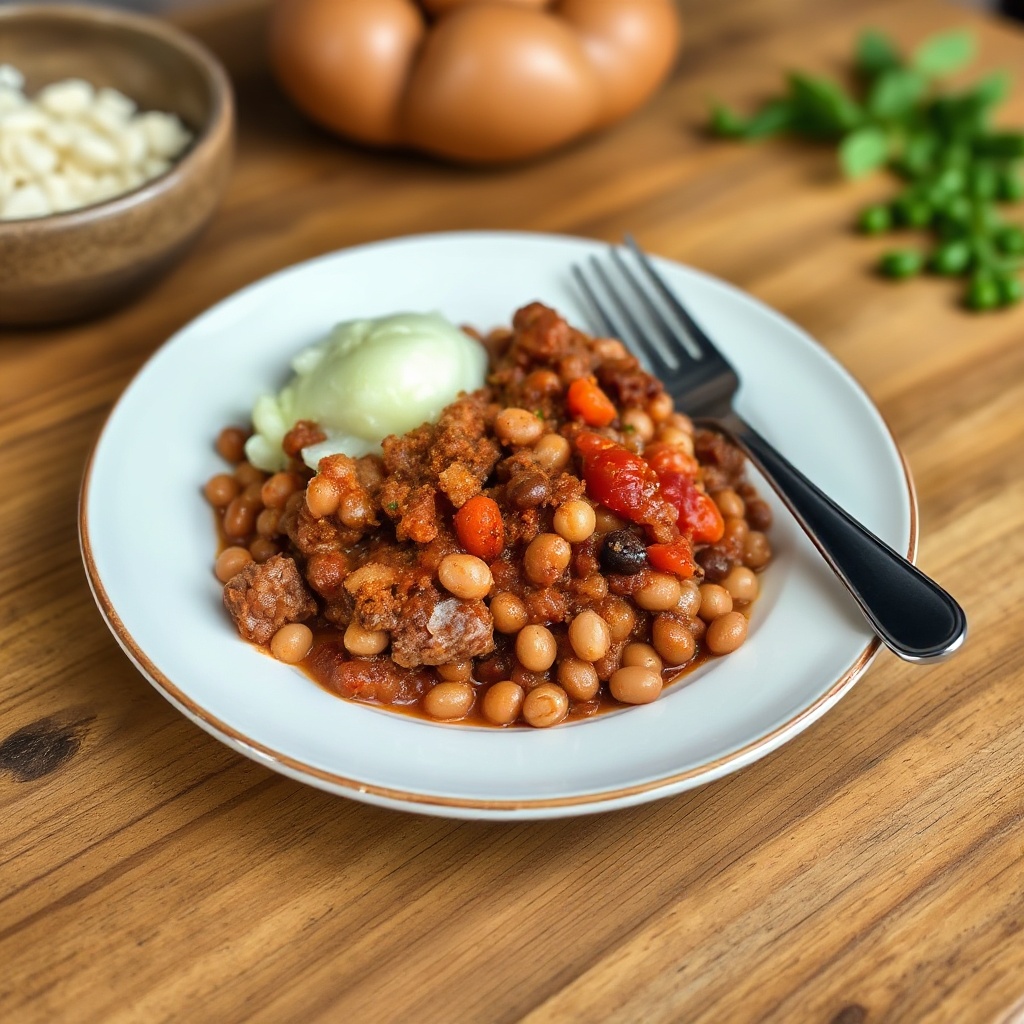 Chili di Fagioli e Manzo Sostanzioso