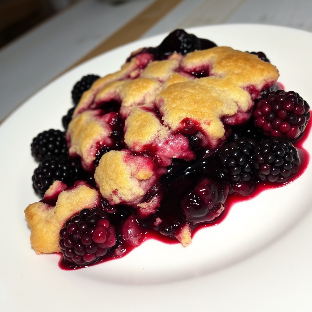 Rustic Blackberry Cobbler