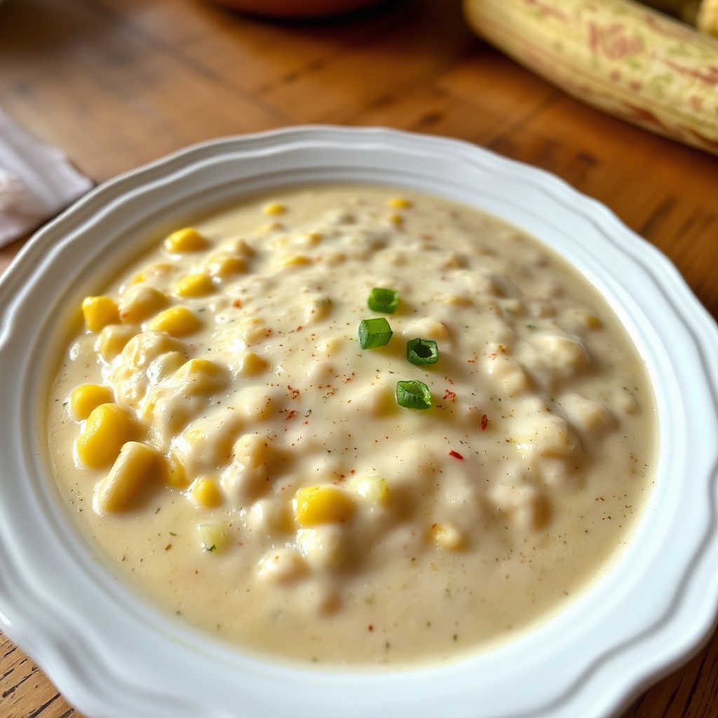 Creamy Raw Corn Chowder