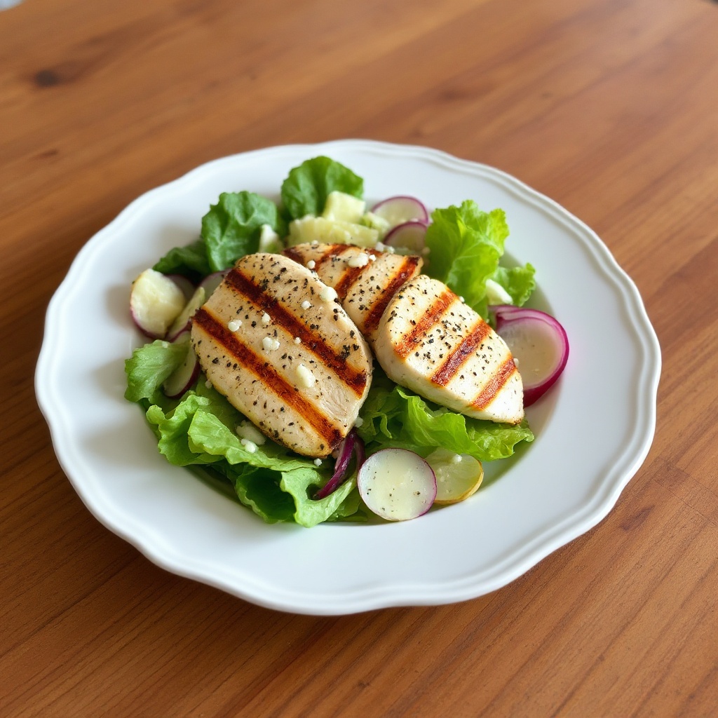 Grilled Chicken Caesar Salad with Buttermilk Dressing