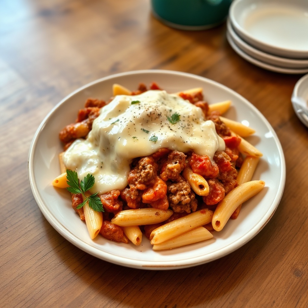 Pasta al Forno in Stile Egiziano con Besciamella Cremosa