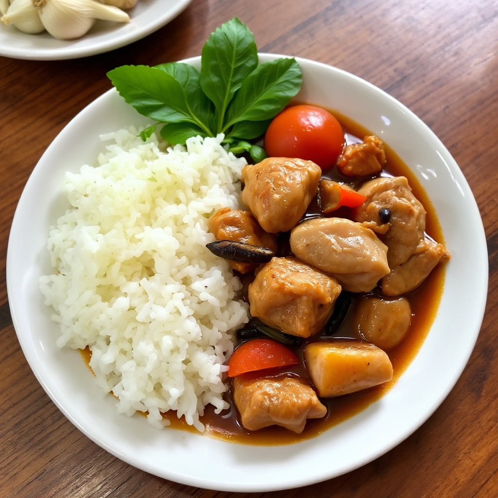 Delizioso Adobo di Pollo e Maiale