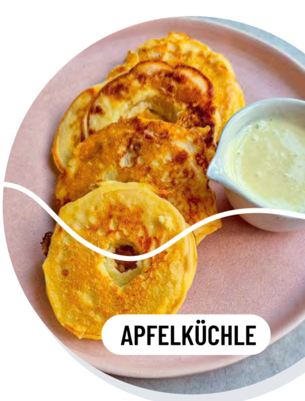 Apple Pancakes with Vanilla Sauce