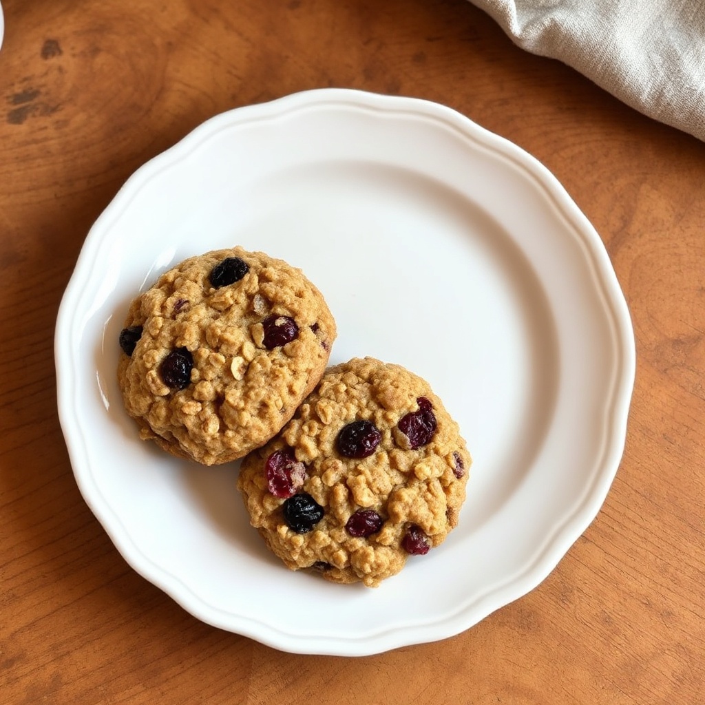 Biscotti Chewy di Avena e Cranberry